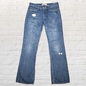 VTG Old Navy Special Edition Bootcut Jeans Size 6 Low Waist Distressed Y2K 28x31